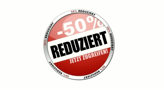 reduziert