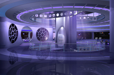 3D rendering of spaceship © MaxFX