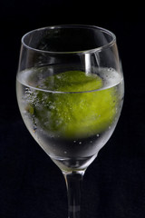 Glass with lime