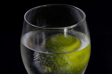 Glass with lime
