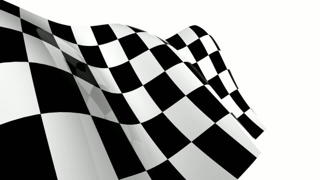 drapeau &agrave; damier - animation en boucle