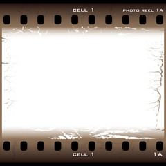 brown grunge film cell