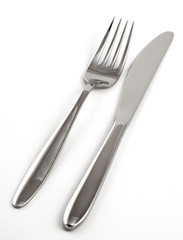 knife and fork close-up