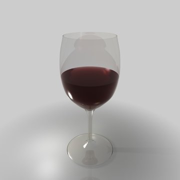 glas rotwein