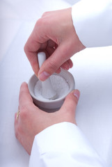 Pharmacist makes medicine