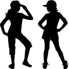 silhouette teenager