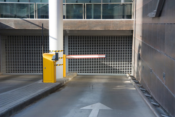 entry into the underground parking