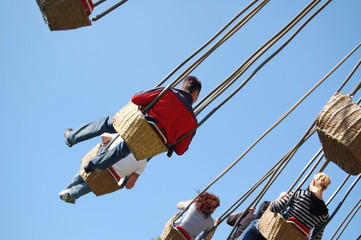 in the air...
