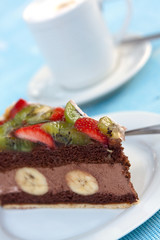 Schokolade - Mousse Torte mit Cappuccino
