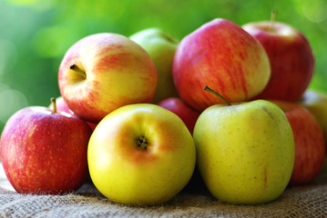 Mature apples.