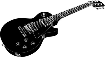 Naklejka na ściany i meble Electric Guitar Vector 03