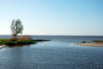 Sea coastline and pier