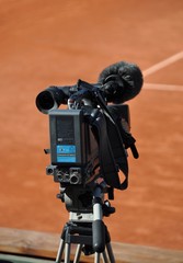 Caméra à un tournoi de tennis