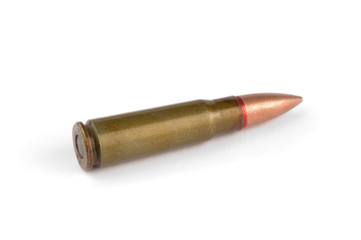 bullet isolated on white background