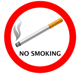 forbidden smoking sign vector illustration