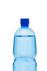 Bottles of water isolated on the white