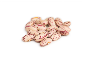 Bunch of beans isolated on the white background