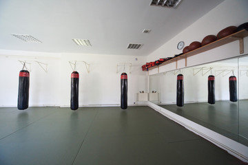 inside boxing gym