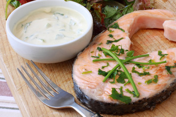 salmon steak