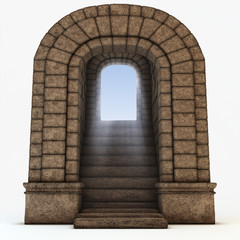 Stone arc (3d render)