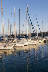 Obraz premium Barche sul lago di Garda