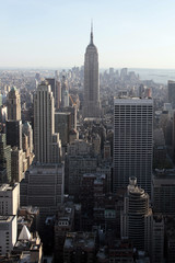 Vue sur les tours de Manhattan - New York - obrazy, fototapety, plakaty