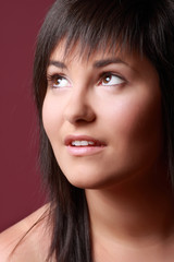 Naklejka premium girl with nice smile