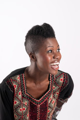 Obraz premium Black girl laughing
