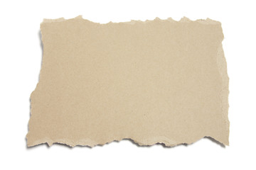 Obraz premium Torn Piece of Cardboard