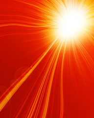Obraz premium Hot summer sun