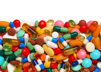 Pills and capsules border
