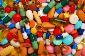 Colorful pills