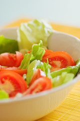 Close-up of a bowl of salad
