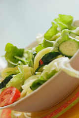 Close-up of a bowl of salad