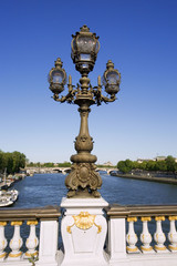 Fototapeta na wymiar paris : pont alexandre 3