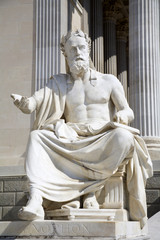 Vienna - philosopher statue for the Parliament - Xenophanes