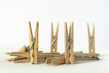 Wäscheklammeraufstellung