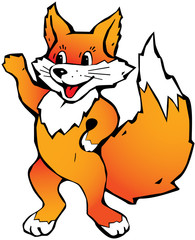 happy fox