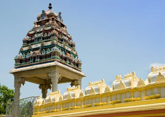 Acrylic prints Temple Hindu temple in Bangalore, India