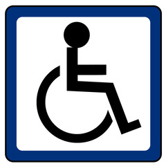 panneau Handicap&eacute;