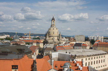 Dresden Frauenkirche, Panorama, Blick über die Stadt