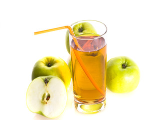 Fototapeta na wymiar fresh apple and juice