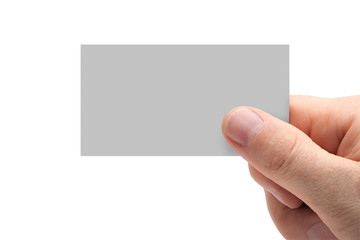 Obraz premium Hand holding a business card