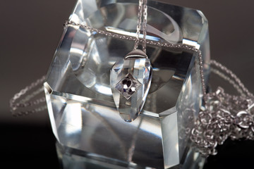 Jewel with diamond