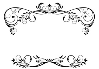 Vintage floral frame