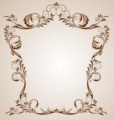 Vintage brown frame