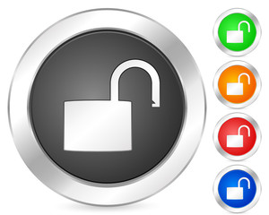 computer icon padlock open