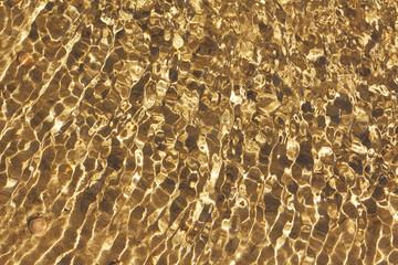 Golden water