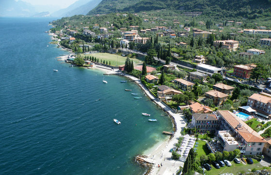 Blick &uuml;ber Malcesine in Italien