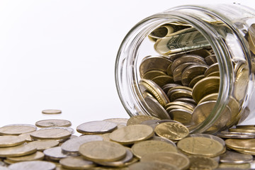 Saving money concept